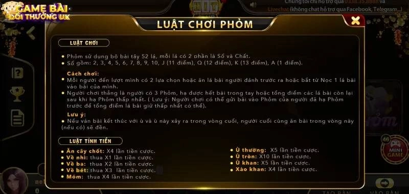 Cách chơi game bài phỏm